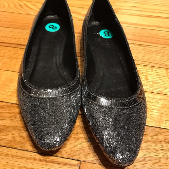 ✅Sequins Shiny Point slip on Talbots leather ballet - Picture 5 of 9